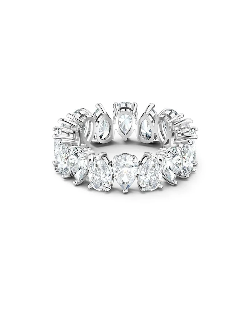 Matrix Pear Shape Crystal Band Ring