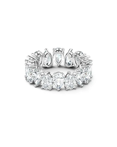 Matrix Pear Shape Crystal Band Ring
