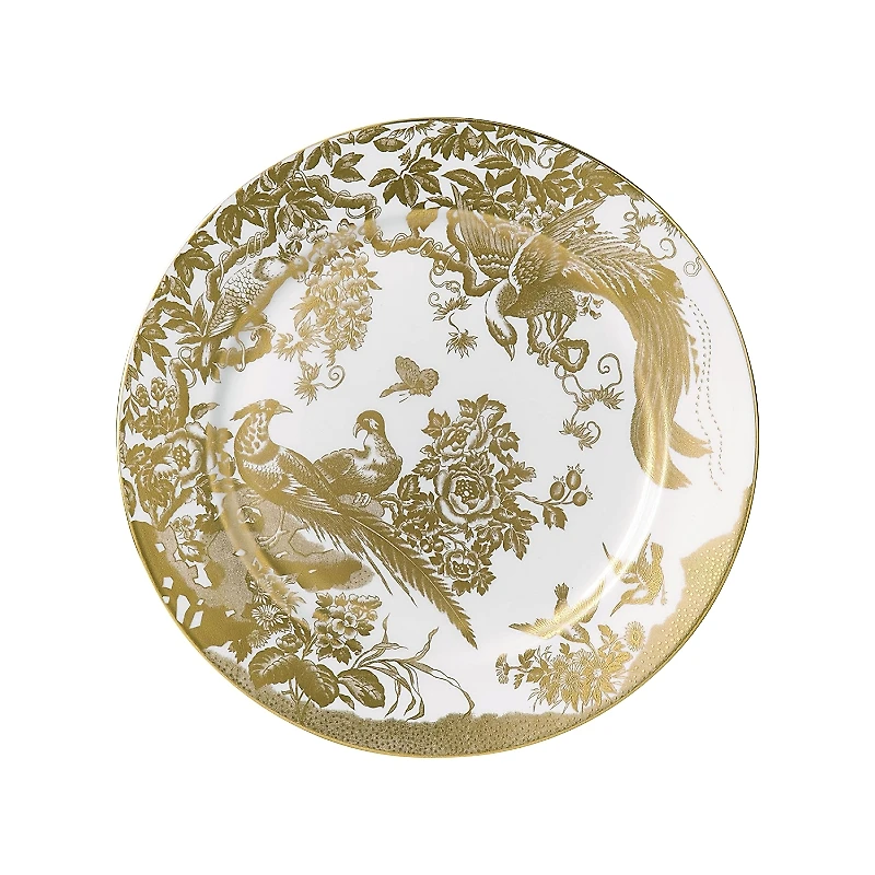 Royal Crown Derby Gold Aves Service Plate, 12