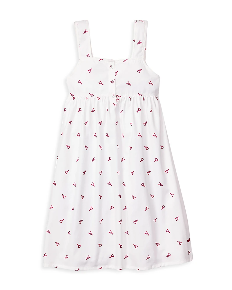 Petite Plume Girls' Brixham Lobsters Charlotte Nightgown - Baby, Little Kid, Big Kid