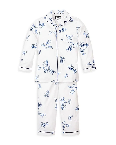 Girls' Indigo Floral Pajama Set - Baby, Little Kid, Big Kid