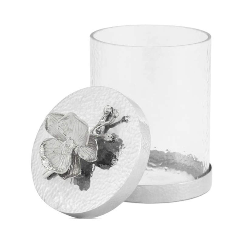 White Orchid Canisters