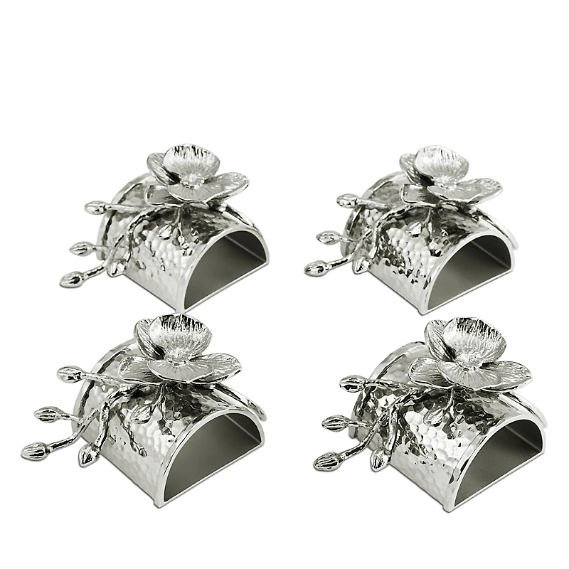 Michael Aram White Orchid Napkin Rings