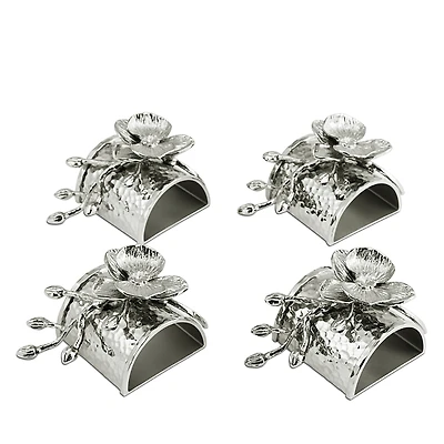 Michael Aram White Orchid Napkin Rings