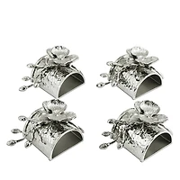 Michael Aram White Orchid Napkin Rings
