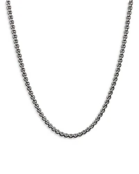 David Yurman Gray Titanium & Stainless Steel Small Box Chain Necklace, 18