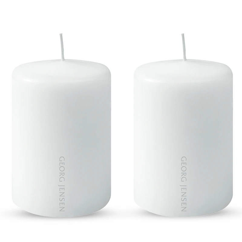 Georg Jensen Paraffin Candle, Set of 2