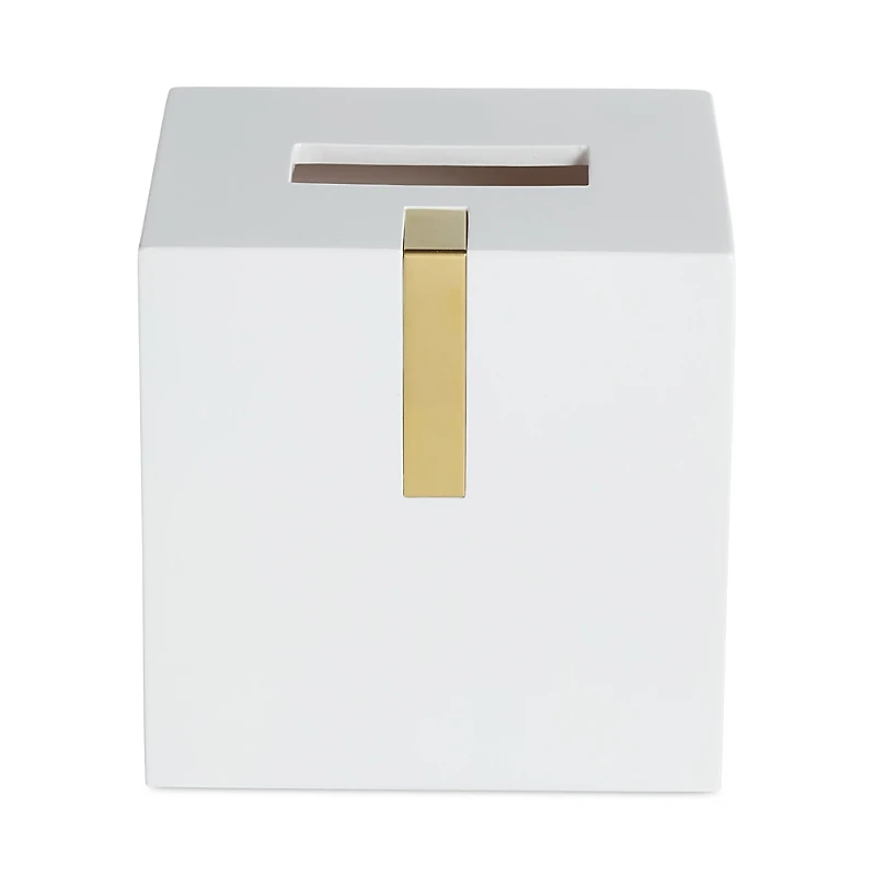 Roselli Houston Street White/Brass Tissue Cover