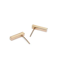 Bar Stud Earrings in 14K Yellow Gold - Exclusive