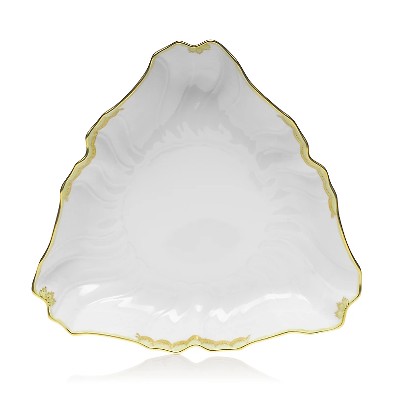 Herend Princess Victoria Green Triangle Dish
