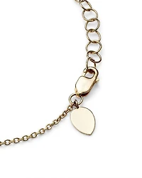 14K White & Yellow Gold Diamond Bars Bracelet
