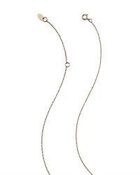 14K Yellow Gold Heart Pendant Necklace, 16-18"