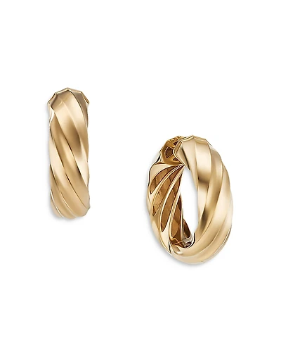 David Yurman Cable Edge Hoop Earrings