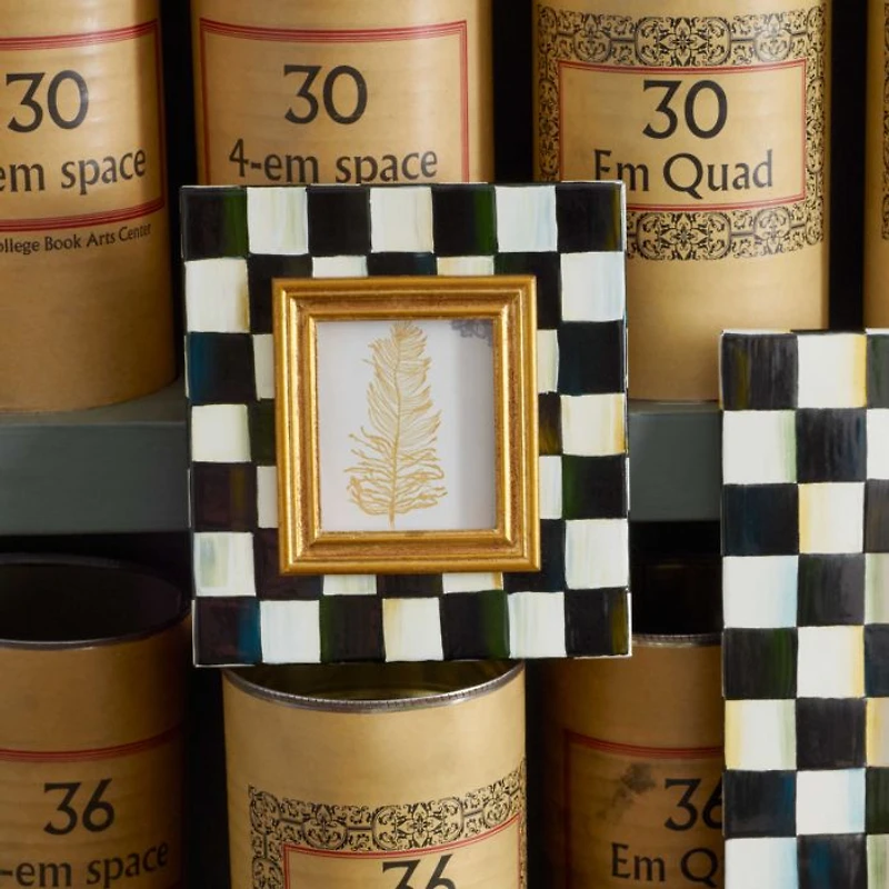 Courtly Check® Enamel Picture Frame, 2.5" x 3"