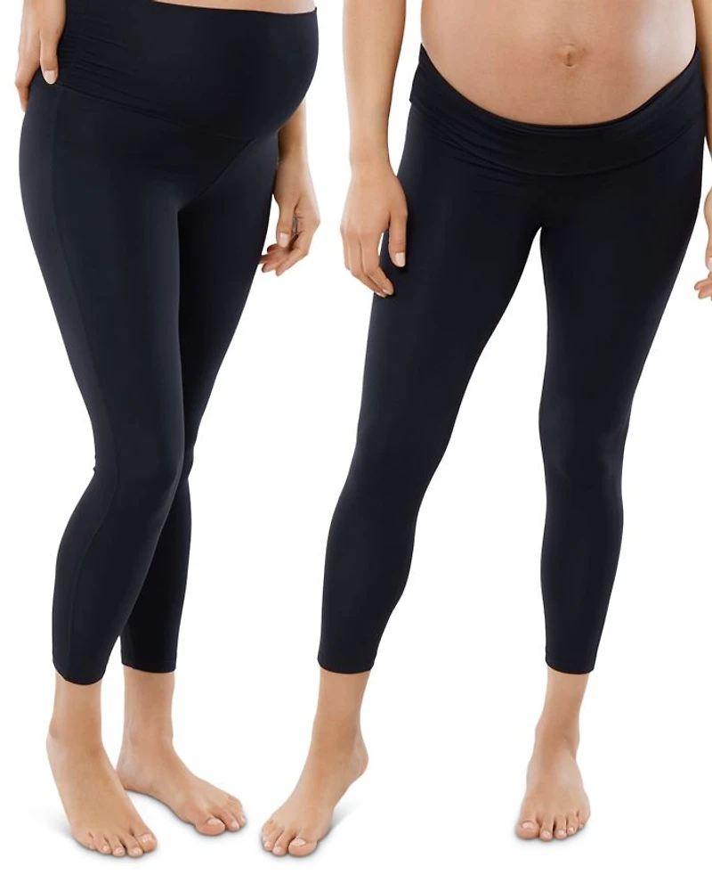 Fold-Down Active Leggings, Set of 2
