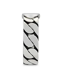 Sterling Silver Interlocking Curb Chain Ring