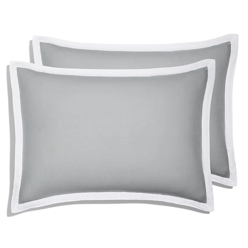 Amalia Home Collection Stonewashed Linen Standard Sham, Pair