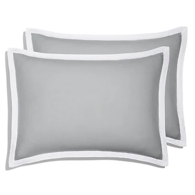 Amalia Home Collection Stonewashed Linen Standard Sham, Pair