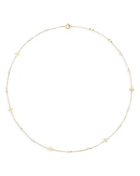 Kira Delicate Cultured Pearl Station Necklace, 16"-18"