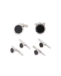 David Donahue Onyx Stud and Cufflink Set