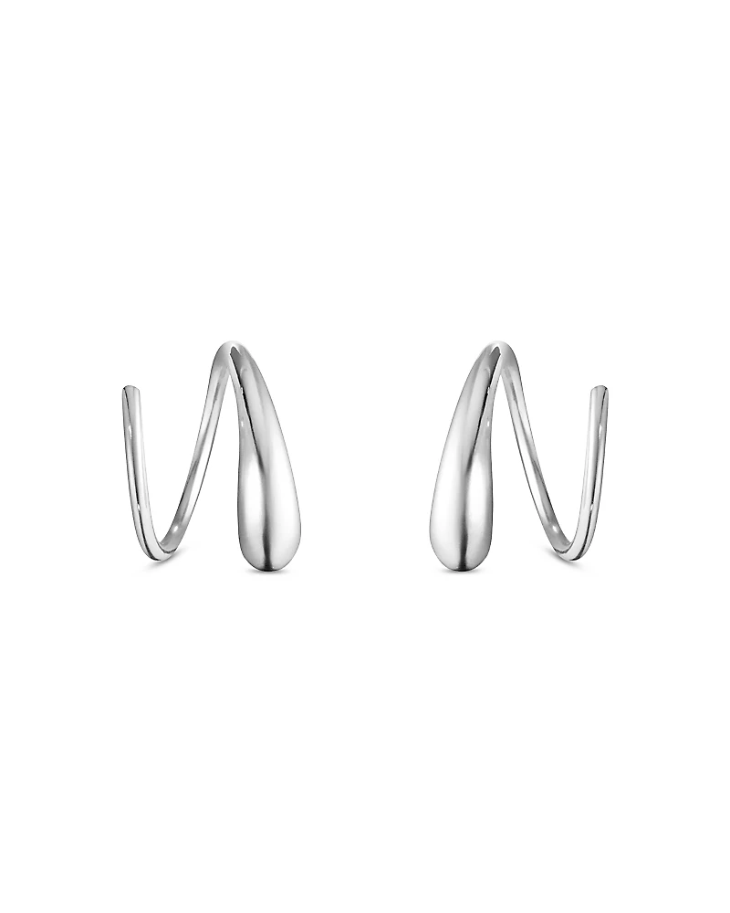 Georg Jensen Sterling Silver Mercy Swirl Threader Earrings