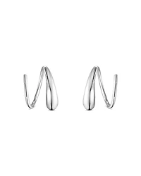 Georg Jensen Sterling Silver Mercy Swirl Threader Earrings