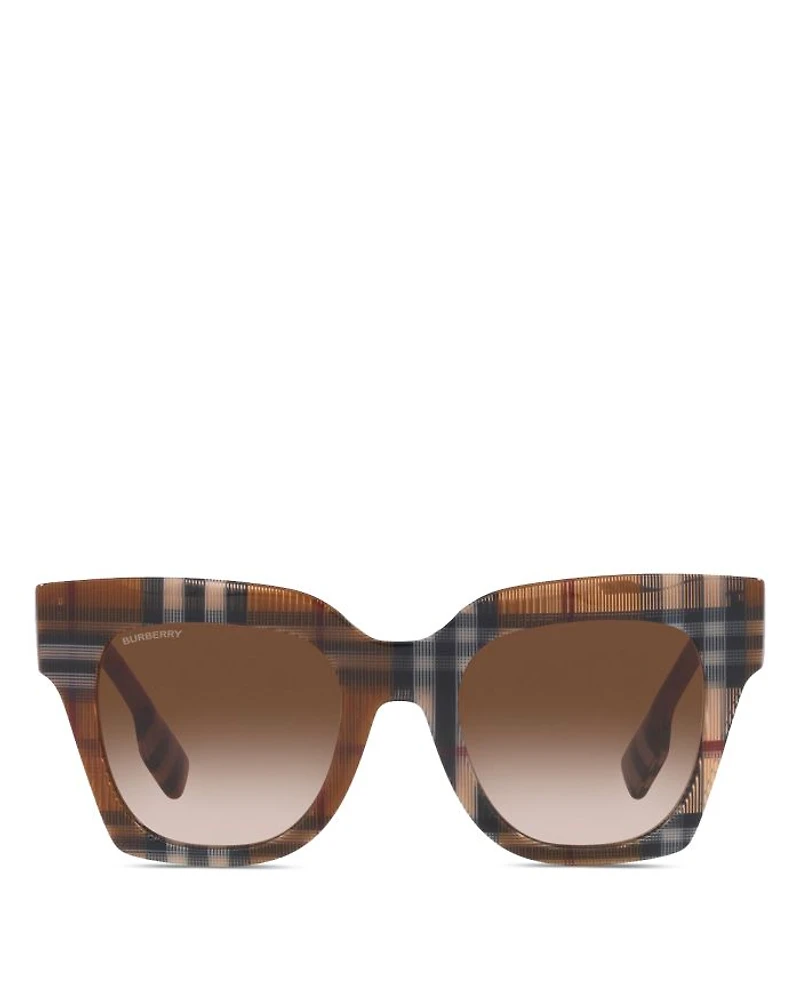 Check Square Sunglasses, 47mm