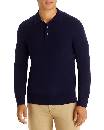 Cashmere Three Button Polo Sweater