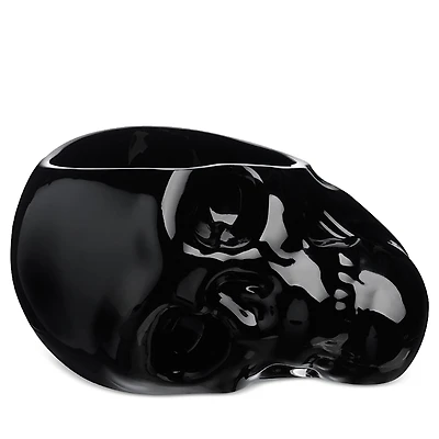 Nude Glass Memento Mori Skull Bowl