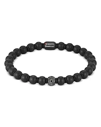 Roberto Demeglio Men's Sfera Black Diamond & 18K White Gold Stretch Bracelet