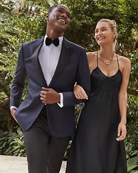 Textured Weave Classic Fit Dinner Jacket