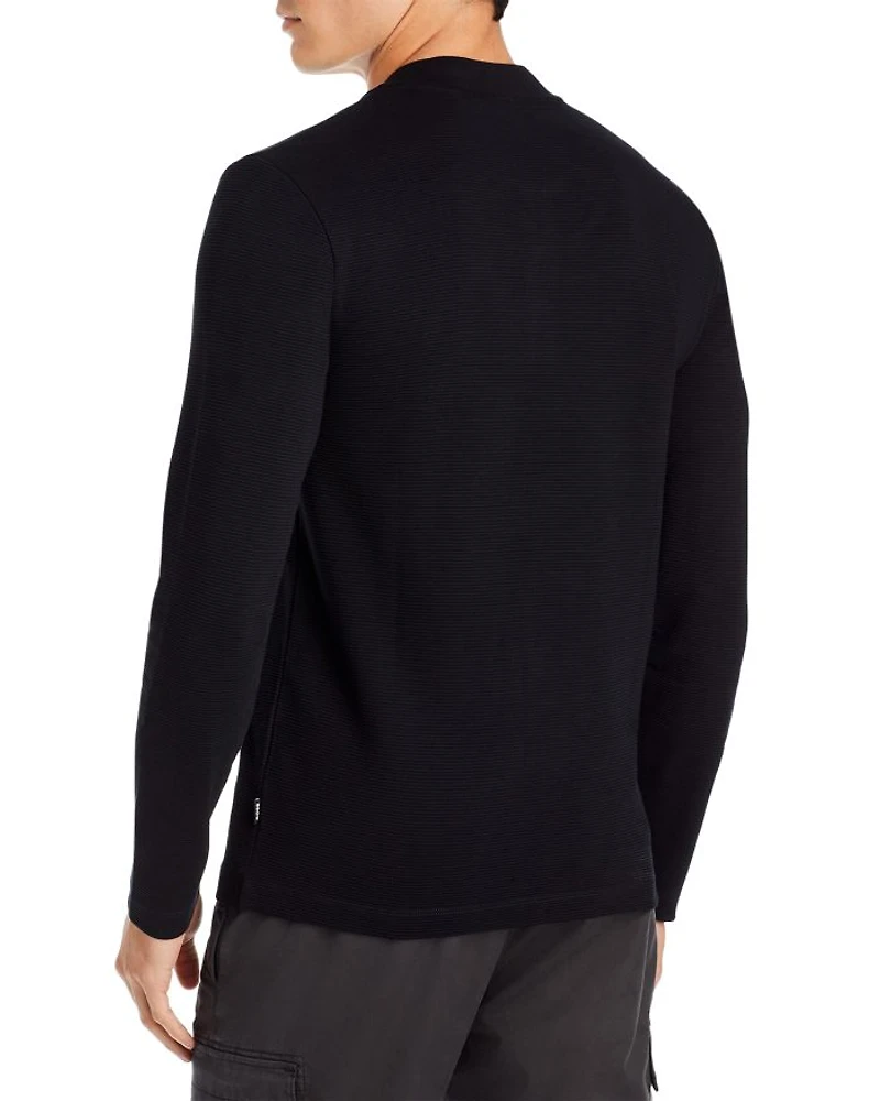 Slim Fit Ribbed Henley