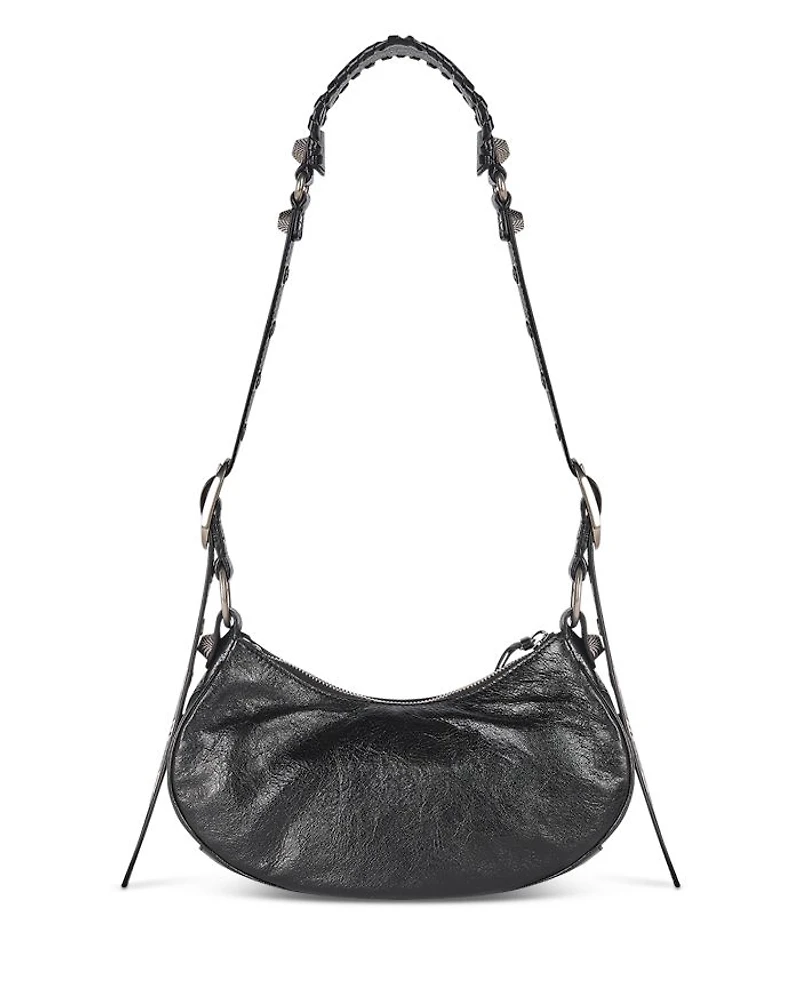Le Cagole Xs Shoulder Bag Metallized with Leopard Print