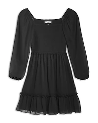 KatieJnyc Girls' Molly Long Sleeve Dress - Big Kid