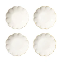 Aerin Scalloped Appetizer Plates, Set of 4