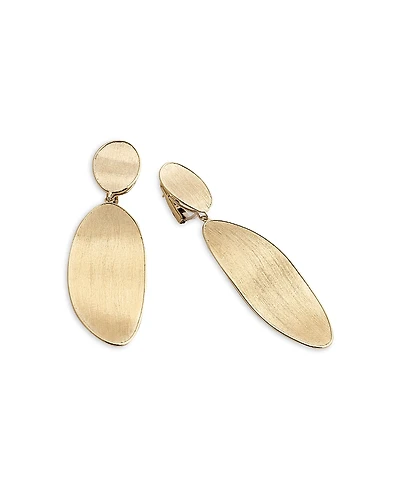 Marco Bicego 18K Yellow Gold Lunaria Textured Drop Earrings