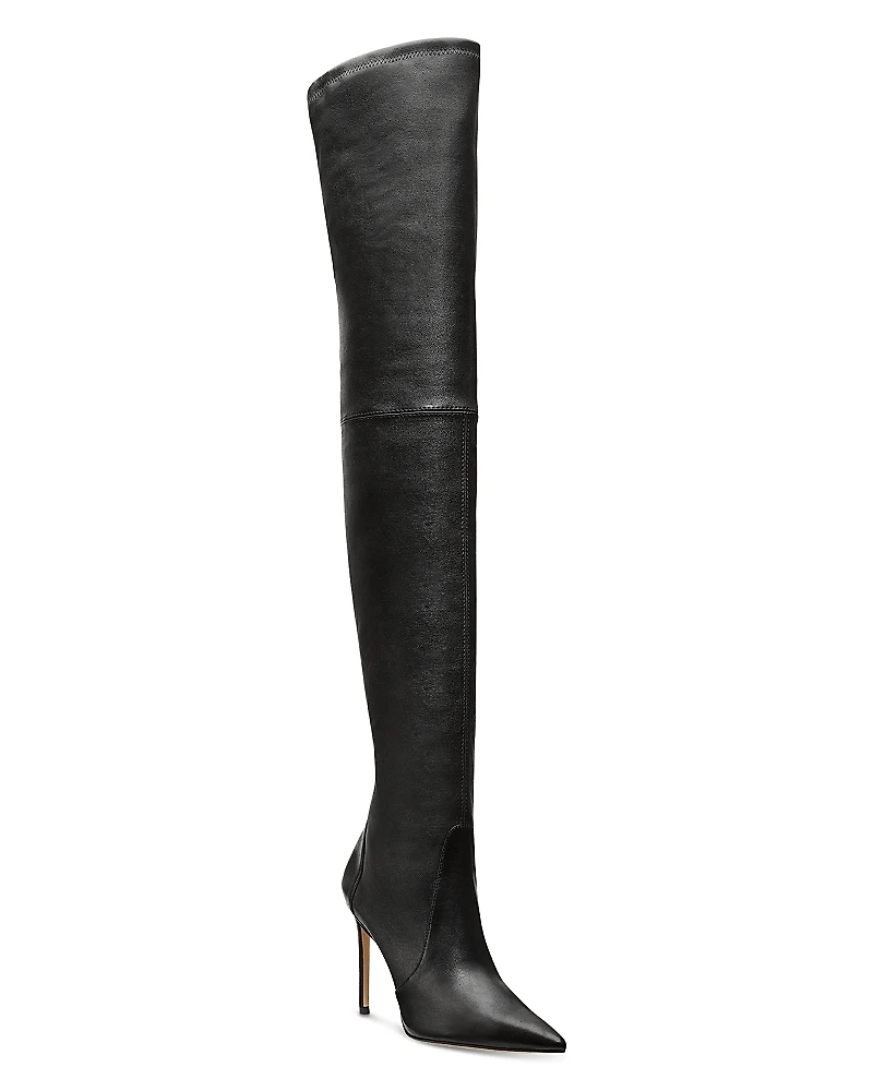 Stuart Weitzman Women's Ultrasturt 100 Pointed Toe High Heel OVer The Knee Boots