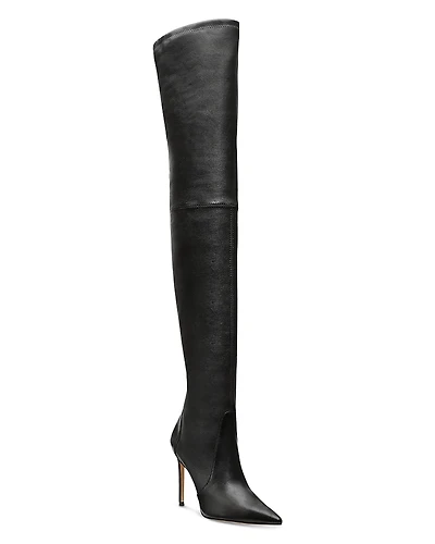 Stuart Weitzman Women's Ultrasturt 100 Pointed Toe High Heel OVer The Knee Boots