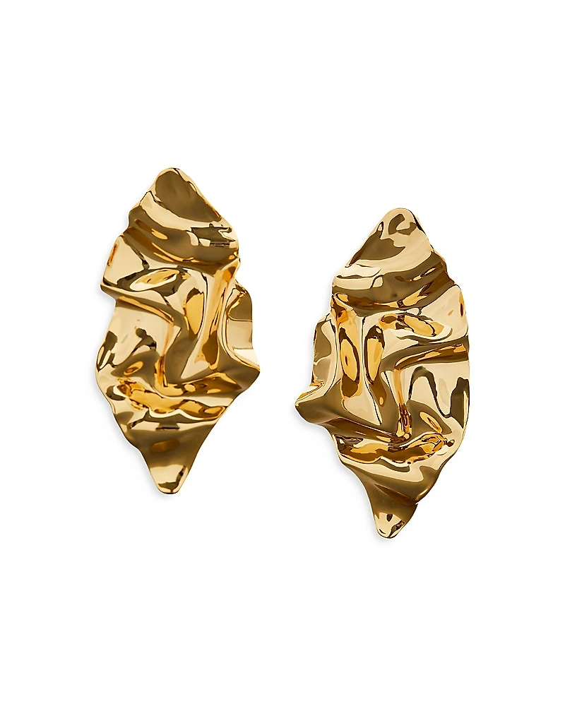 Alexis Bittar Crumpled Large Post Earrings