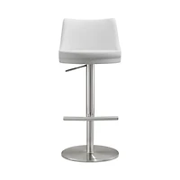 Reagan Performance Faux Leather Adjustable Stool