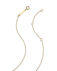 14K Yellow Gold Itty Bitty Words Diamond Love Pendant Necklace, 14-16"