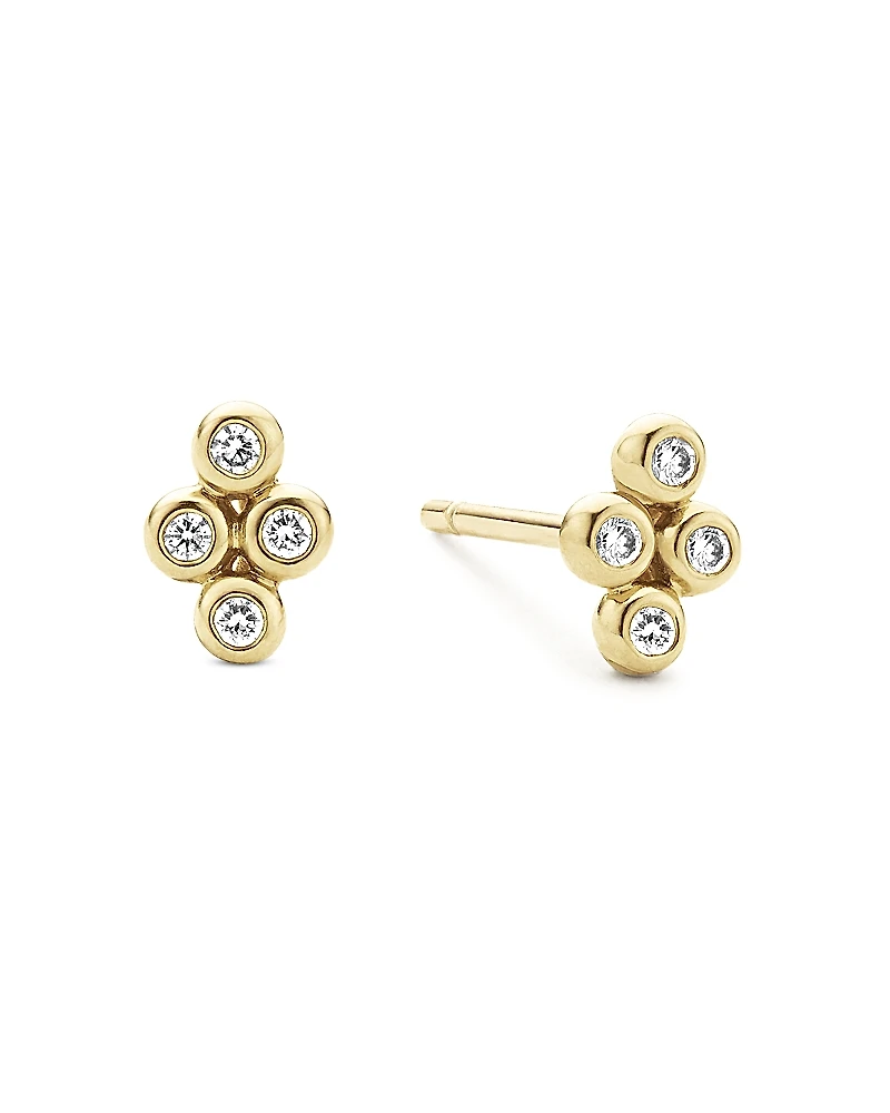 Lagos 18K Gold Ksl Diamond Mini Stud Earrings