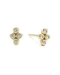 Lagos 18K Gold Ksl Diamond Mini Stud Earrings