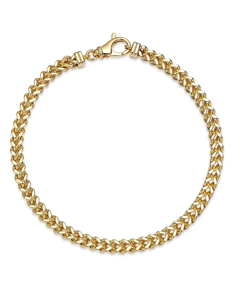 Bloomingdale's Fine Collection Men's Square Franco Link Chain Bracelet