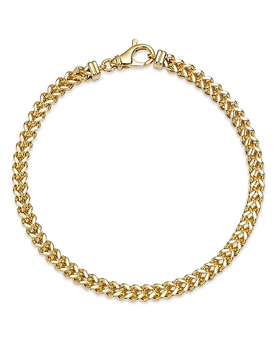 Bloomingdale's Fine Collection Men's Square Franco Link Chain Bracelet
