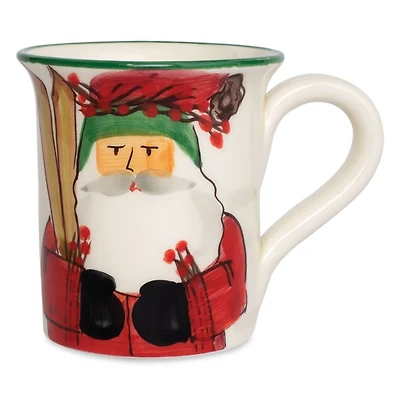 Old St. Nick Skiing Mug
