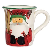 Old St. Nick Skiing Mug
