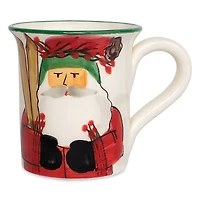Vietri Old St. Nick Skiing Mug