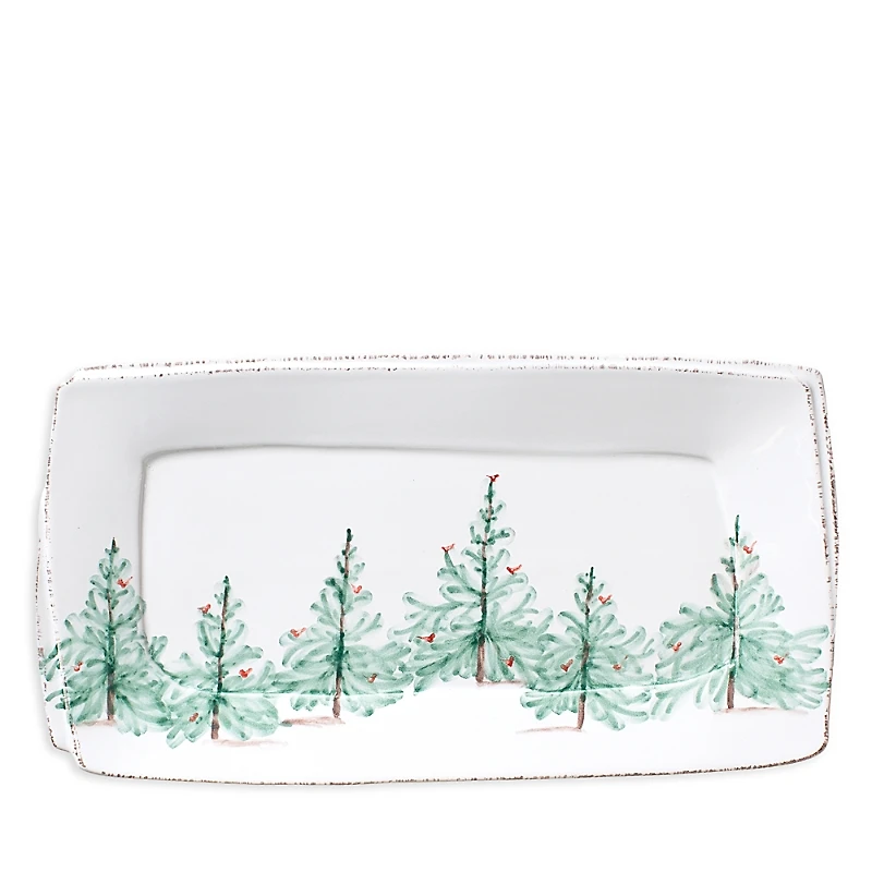 Vietri Melamine Lastra Holiday Rectangular Platter