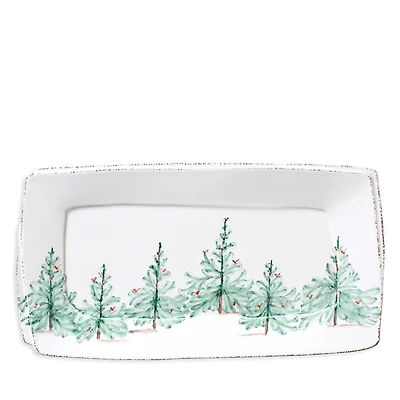 Vietri Melamine Lastra Holiday Rectangular Platter